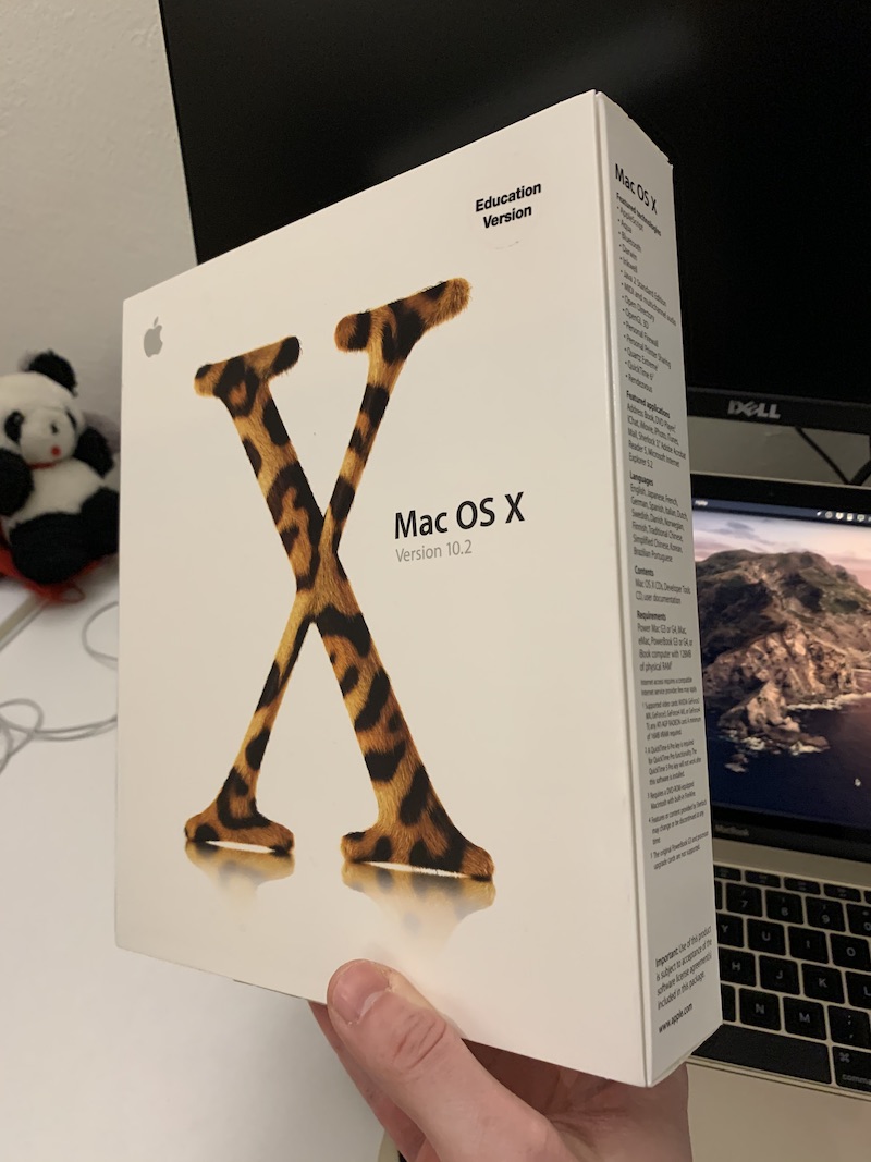 Mac OS X 10.2 box
