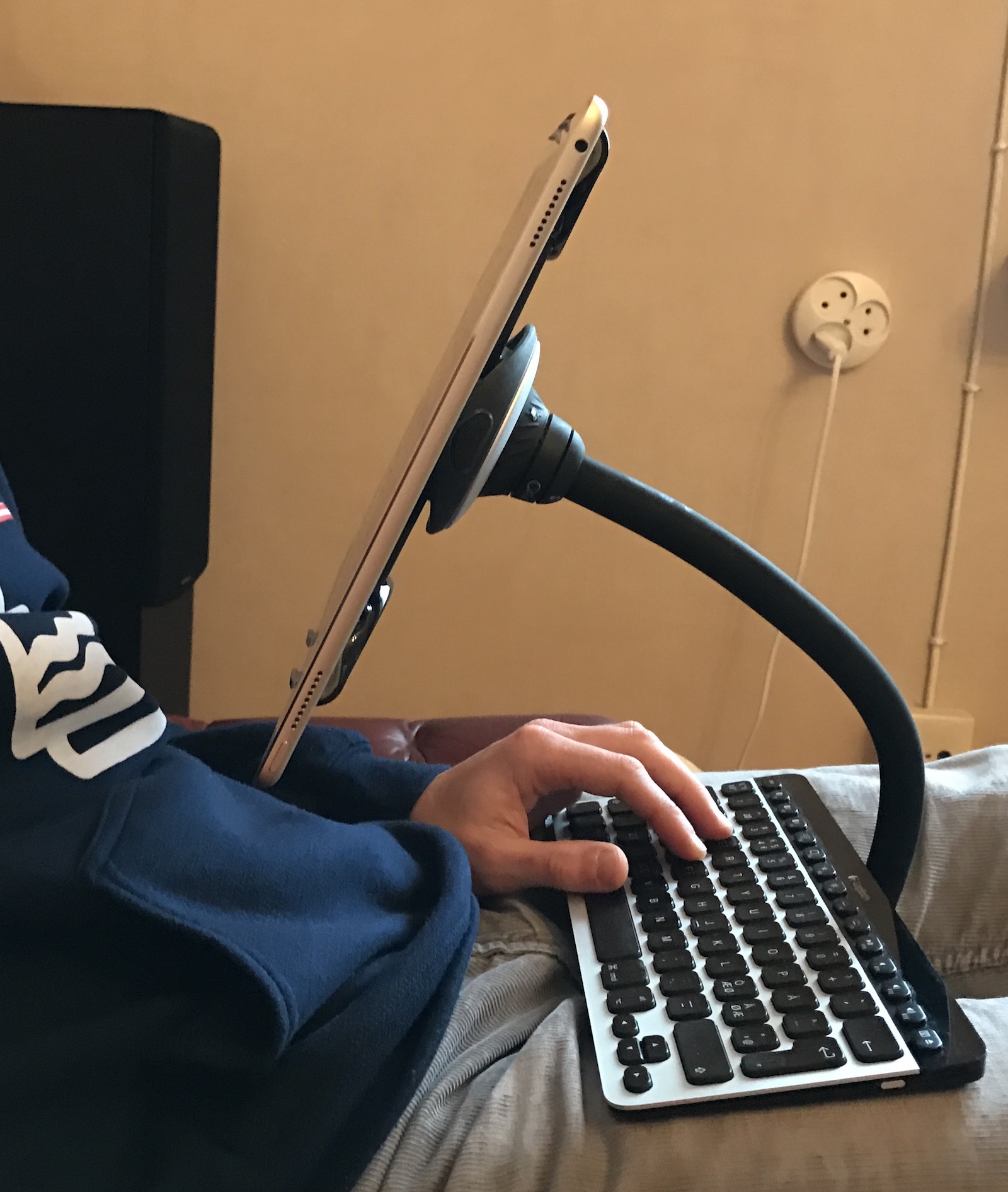 Spider monkey laptop-type placement