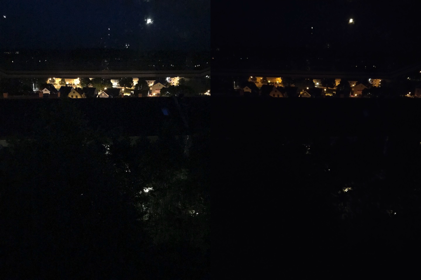 Open window by night