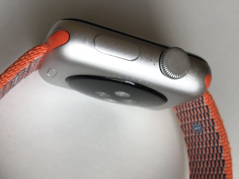Side scratches on the watch