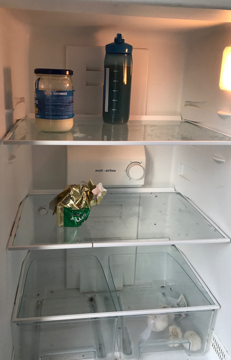 Empty fridge