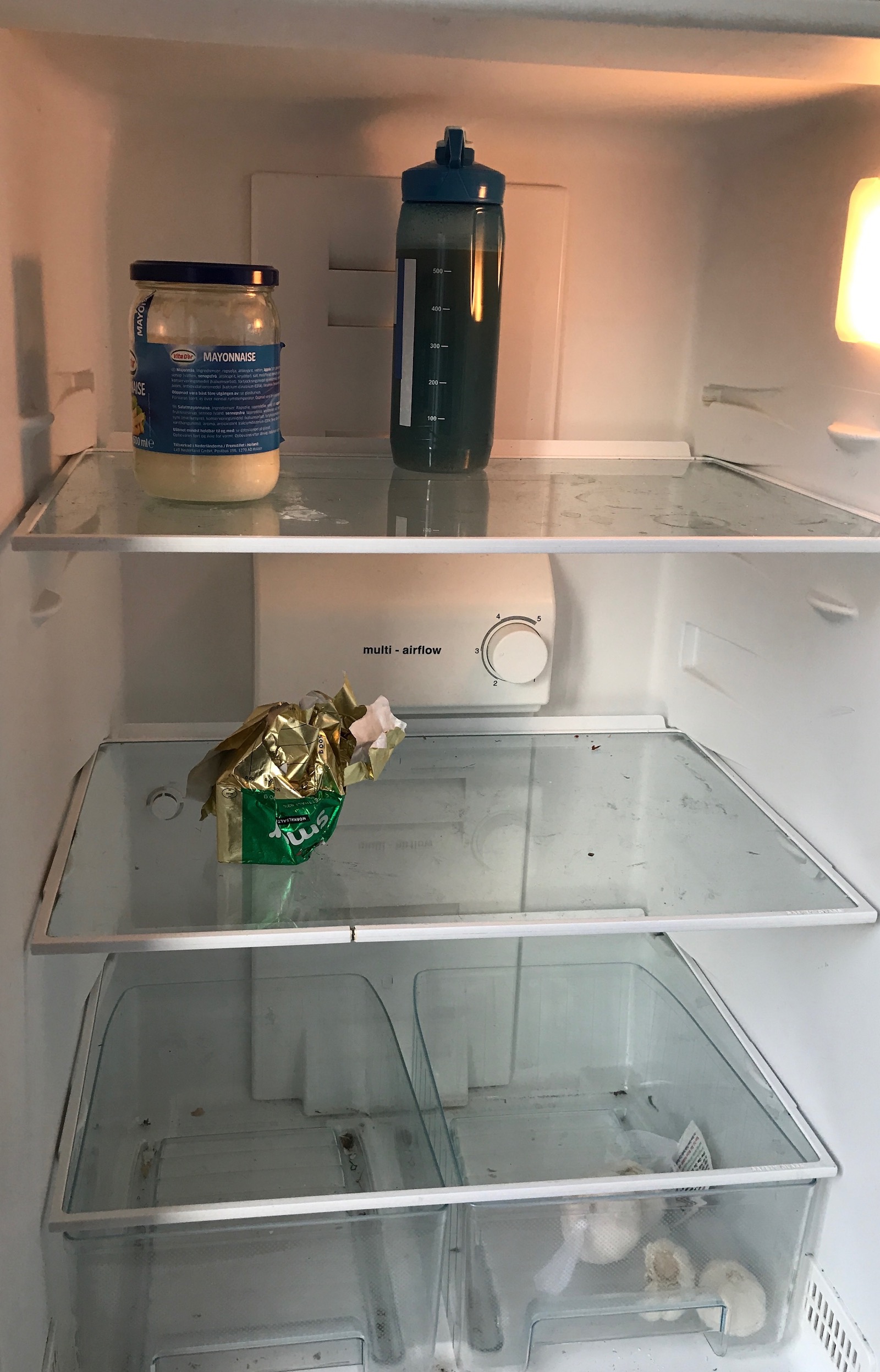 Empty fridge