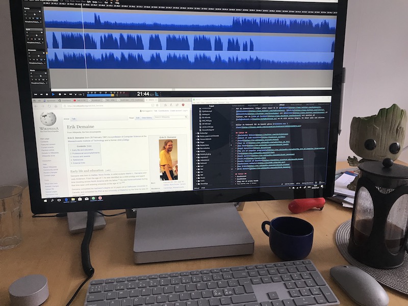 Hindenburg running on the Studio