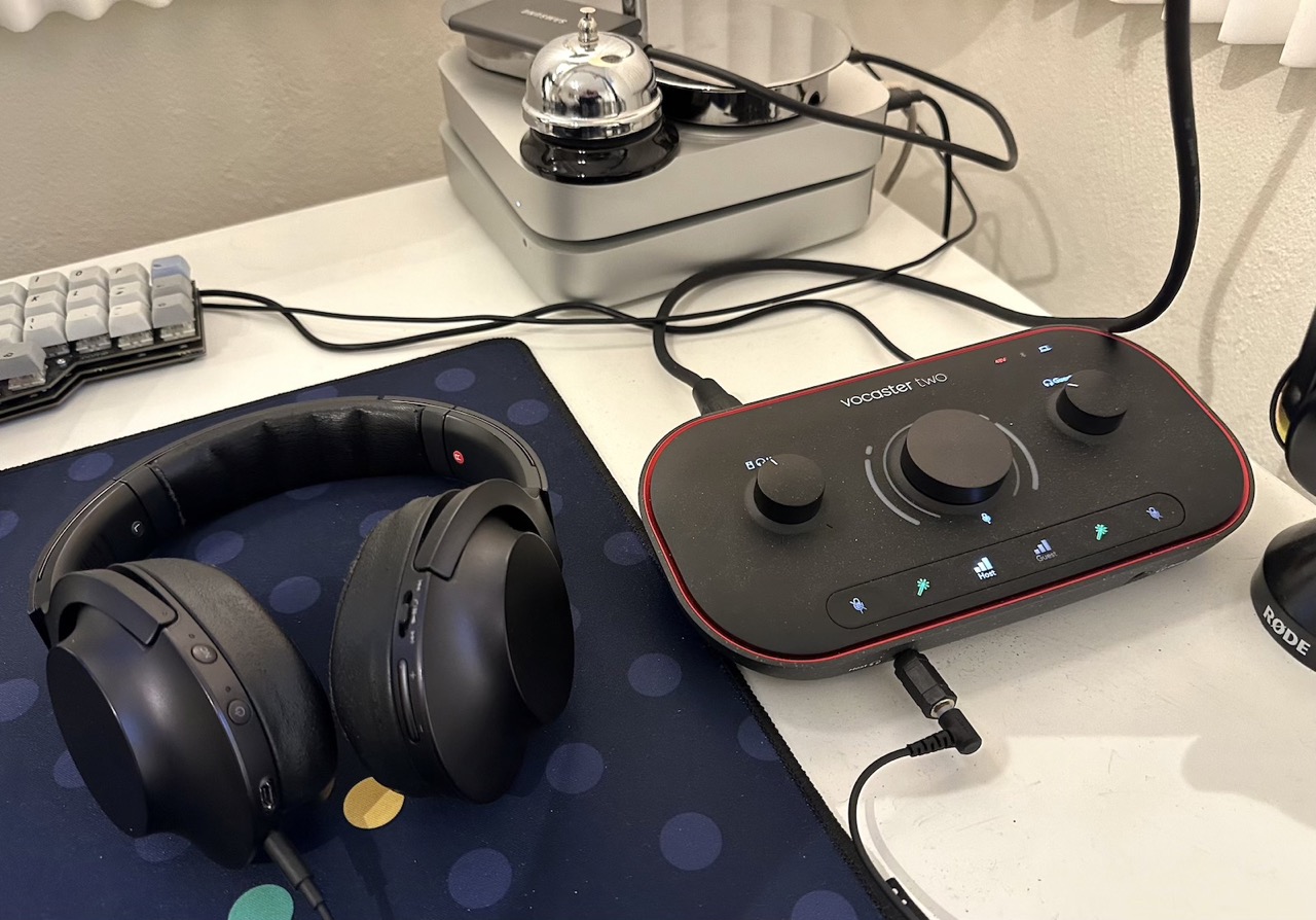 My Vocaster two in its natural habitat